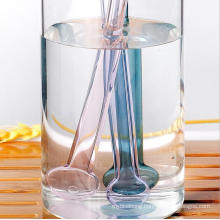 Eco Friendly Reusable Colorful Transparent Borosilicate Glass Drinking Straw in Bar Accessories, Frozen Drinks Straw